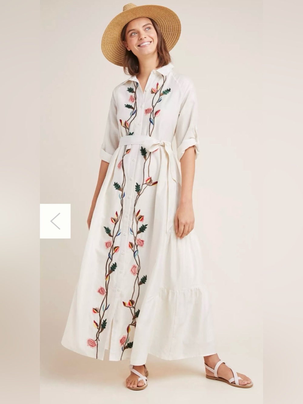 Anthropologie | Samant Chauhan | Embroidered Shirtdress
